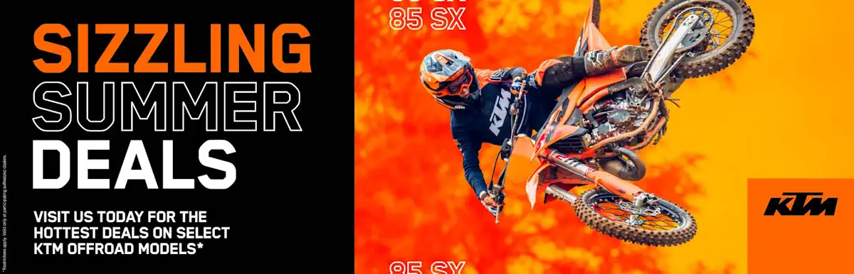 You are currently viewing AS LOW AS 3.99% APR* FINANCING FOR UP TO 60 MONTHS ON SELECT KTM MODELS